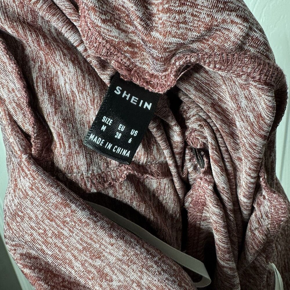 Bundle 2 Shein Size M Athletic Shorts Bundle Maroon Gray Fold Over Waist - Picture 6 of 6